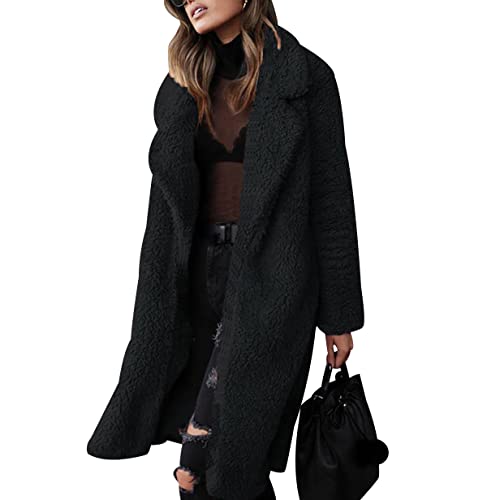 Teddy Mantel Damen Lang Teddy Jacken für Damen Teddyjacke Fleecejacke Vliesjacke Fleecemantel Damen Teddymantel Frau Plüschmantel Sherpa Flauschige Jacke Teddymäntel Frauen Plüschjacke Damen 3XL Teddy Mantel Damen Lang Teddy Jacken für Damen Teddyjacke Fleecejacke Vliesjacke Fleecemantel Damen Teddymantel Frau Plüschmantel Sherpa Flauschige Jacke Teddymäntel Frauen Plüschjacke Damen 3XL von Peuignao
