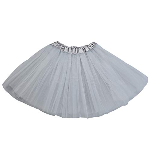 Tüllrock Mädchen Tüllröcke Kinder Tüll Rock Petticoat Unterrock Tütü Rock Kinder Ballett Tutu Rock Tütü Cosplay Karneval Tutu Skirt Kostüm Puffy Ballettrock Tüll Röcke Tüllrocke Kind Pettycoat Grau von Peuignao