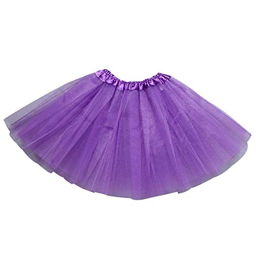 Tüllrock Mädchen Tüllröcke Kinder Tüll Rock Petticoat Unterrock Tütü Rock Kinder Ballett Tutu Rock Tütü Cosplay Karneval Tutu Skirt Kostüm Puffy Ballettrock Tüll Röcke Tüllrocke Kind Pettycoat Violett von Peuignao