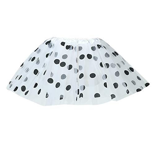 Tüllrock Punkte Glitzer Damen Tütü Rock Damen Tüll Rock Tüllröcke Ballett Tutu Rock Adult Petticoat Tütürock Frauen Tutu Skirt Tütü Ballet Erwachsene Tütü Karneval Kostüm Ballettrock Tüll Röcke Weiß von Peuignao