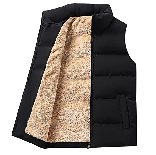 Wattierte Weste Herren Fleece Winterweste Ärmellose Fleeceweste Jacke Herren Steppweste Westen Männer Warme Oversize Armellose Weste Herren Winter Herrenwesten Übergrößen Steppjacke Herren Schwarz L Wattierte Weste Herren Fleece Winterweste Ärmellose Fleeceweste Jacke Herren Steppweste Westen Männer Warme Oversize Armellose Weste Herren Winter Herrenwesten Übergrößen Steppjacke Herren Schwarz L von Peuignao