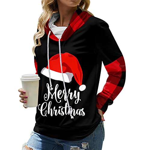 Weihnachtspulli Damen Xmas Pullover Damen Hässlicher Hässliche Weihnachtspullover Damen Ugly Merry Christmas Pullover Weihnachts Pulli Sweatshirt Weihnachten Xmas Hoodie Santa Schneemann Schwarz 3XL Weihnachtspulli Damen Xmas Pullover Damen Hässlicher Hässliche Weihnachtspullover Damen Ugly Merry Christmas Pullover Weihnachts Pulli Sweatshirt Weihnachten Xmas Hoodie Santa Schneemann Schwarz 3XL von Peuignao