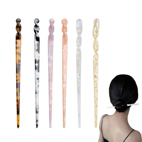 6 Stück Hair Stick, Haarstäbchen Acetat, Haarstab Schildpatt, Haar Accessoire, 17,5 Cm, Haarnadel Im Chinesischen Stil, Retro, Geometrisch, Zum Einsetzen Von Haaren, Geschenke, Für Mädchen Geeignet 6 Stück Hair Stick, Haarstäbchen Acetat, Haarstab Schildpatt, Haar Accessoire, 17,5 Cm, Haarnadel Im Chinesischen Stil, Retro, Geometrisch, Zum Einsetzen Von Haaren, Geschenke, Für Mädchen Geeignet von Peuirre