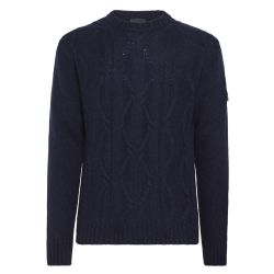 Herren Blauer Peuterey Strickpullover Aus Wollmischung von Peuterey