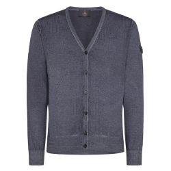 Herren Blauer Woll-cardigan Mit V-ausschnitt Von Peuterey von Peuterey
