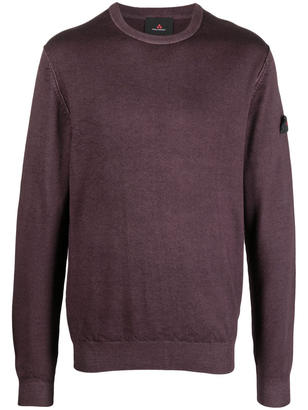 Peuterey Pullover mit Logo-Patch - Violett von Peuterey