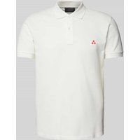 Peuterey Regular Fit Poloshirt mit Logo-Stitching Modell 'ZENO' in Weiss, Größe XXL von Peuterey