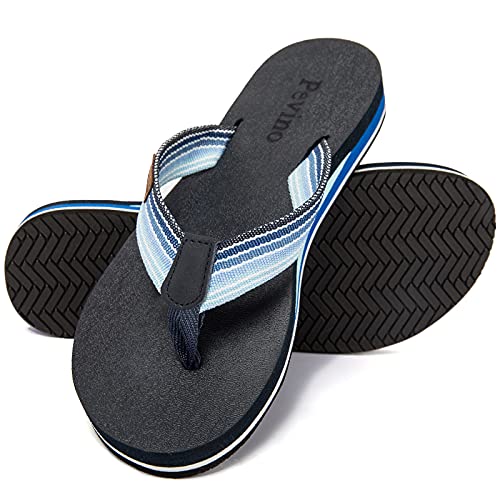 Pevino Orthopädische Flip-Flops für Damen, leger, bequem, Yoga-Matte, Zehensandalen mit Fußgewölbeunterstützung, blau+blau, 42 EU Pevino Orthopädische Flip-Flops für Damen, leger, bequem, Yoga-Matte, Zehensandalen mit Fußgewölbeunterstützung, blau+blau, 42 EU von Pevino