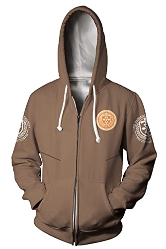 Erwachsene Loki Hoodie Variant Cosplay Jacke TVA Print Sweatshirt Kostüm für Herren Damen, Jacke, X-Large von Pexlaxy