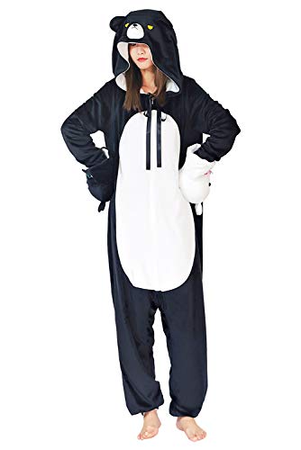 Pexlaxy Kuma Kuma Kuma Bear Yuna Onesies Pyjama Outfit Yuna Bear Cosplay Kostüm Robe Suit von Pexlaxy