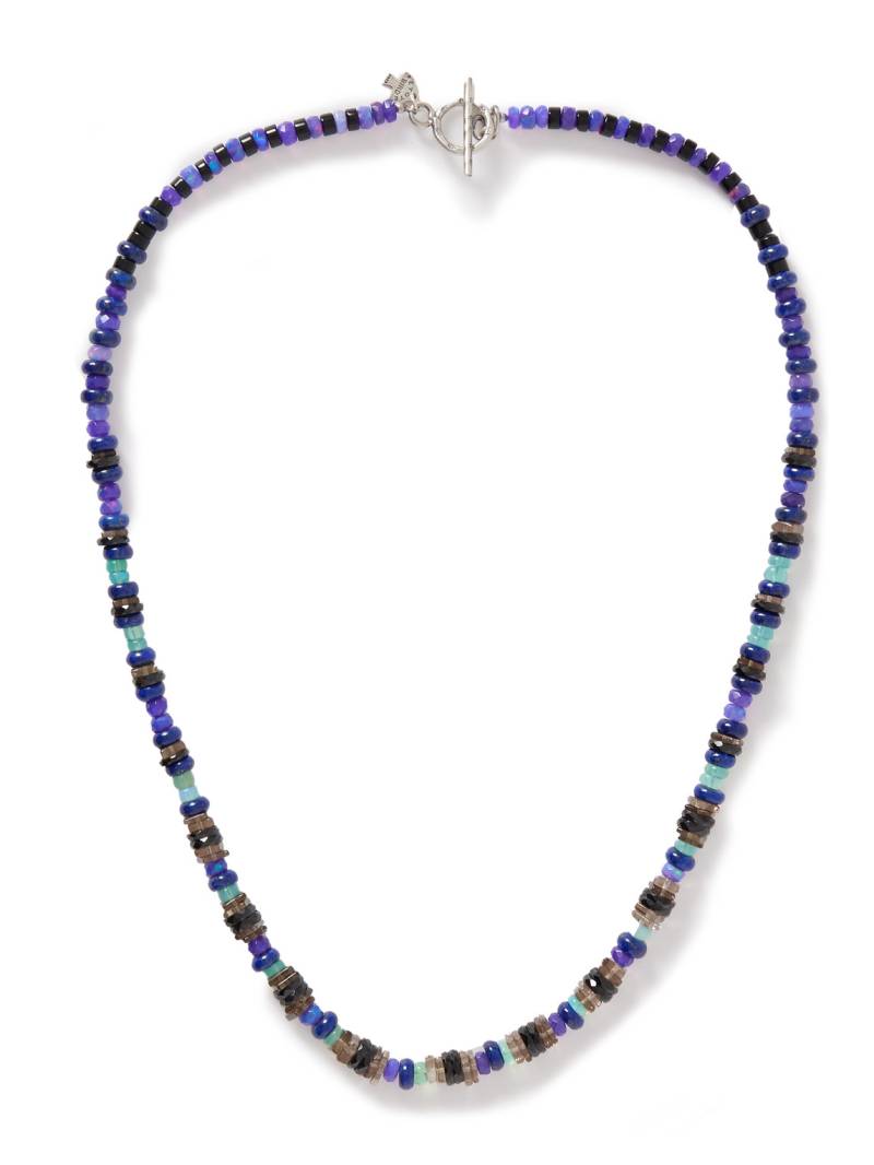 Peyote Bird - Sitka Sterling Silver Multi-Stone Beaded Bracelet - Men - Blue von Peyote Bird
