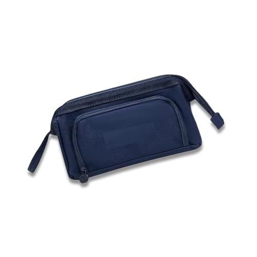 1 x Federmäppchen mit großem Fassungsvermögen, tragbares Federmäppchen, großes Federmäppchen mit 4 Fächern, Schreibwaren-Organizer, geeignet für Schüler der Mittelschule (Blau), blau, Bürobedarf von Peysaitr