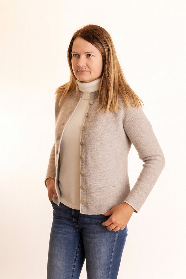 Pezzo D'oro Strickjacke Strickjacke aus Merinowolle elegant von Pezzo D'oro