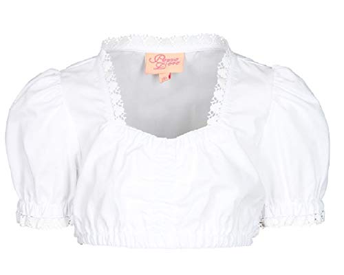 Pezzo D'oro Mädchen Pezzo Doro Designer Bluse Trachtenbluse, Weiß (Weiß 00), 134 von Pezzo Doro