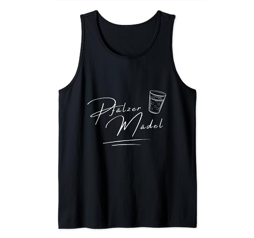 Pfälzer Mädel - Pfälzer Mädchen - Mit Schoppeglas - Weinfest Tank Top von Pfälzer Designs by S.Z.