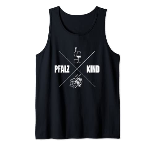 Pfalzkind Rheinland-Pfalz Mosel Pfälzer Damen Herren Tank Top von Pfalz Kind Mosel Wein Rhein Pfälzische Mundart