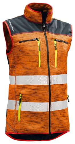 Pfanner Schutzbekleidung Protos Inuit Weste Orange mit Reflex, L von Pfanner Schutzbekleidung