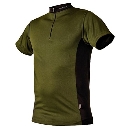 Pfanner Funktionsshirt Zipp-Neck Kurzarm, Farbe:Oliv, Größe:L von Pfanner