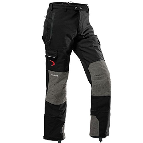 Pfanner Gladiator Hose Outdoorhose Herren Funktionshose extrem widerstandsfähig Kevlar® verstärkt Cocona® Funktionsfutter reissfest atmungsaktiv, Farbe:schwarz, Größe:S (langgr.) von Pfanner