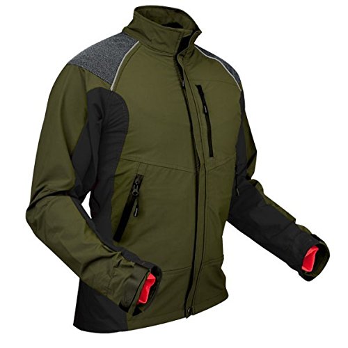 Pfanner atmungsaktive Funktionsjacke mit Stretch und robusten Aramid-Fasern, Farbe:Oliv, Größe:XL von Pfanner