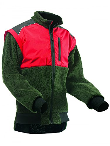 Pfanner warme Faserpelz Jacke Highland, Farbe:orange/grün, Größe:M von Pfanner