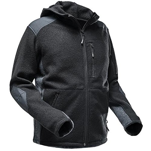 Pfanner warme Wooltec Kapuzenjacke aus Merinowolle 101206, Farbe:schwarz, Größe:XL von Pfanner