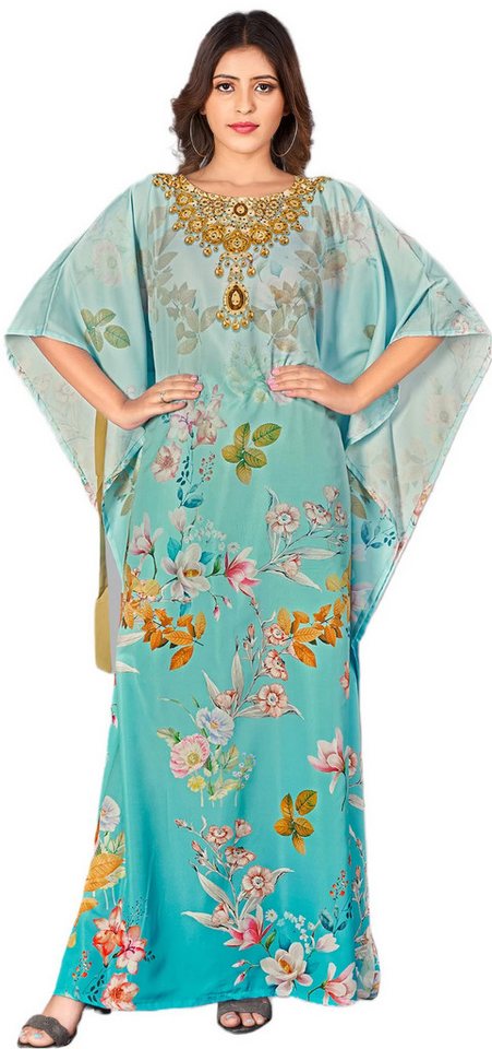 PfauGermany Kaftan GLAMOROUS Digital Printed With Stone Work von PfauGermany