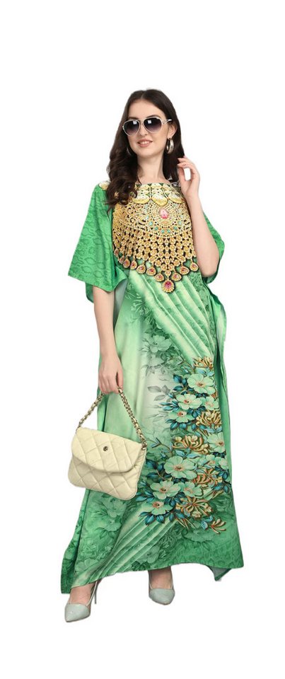 PfauGermany Kaftan GLAMOROUS Digital Printed With Stone Work von PfauGermany