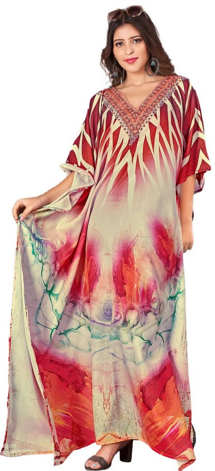 PfauGermany Kaftan GLAMOROUS Digital Printed With Stone Work von PfauGermany