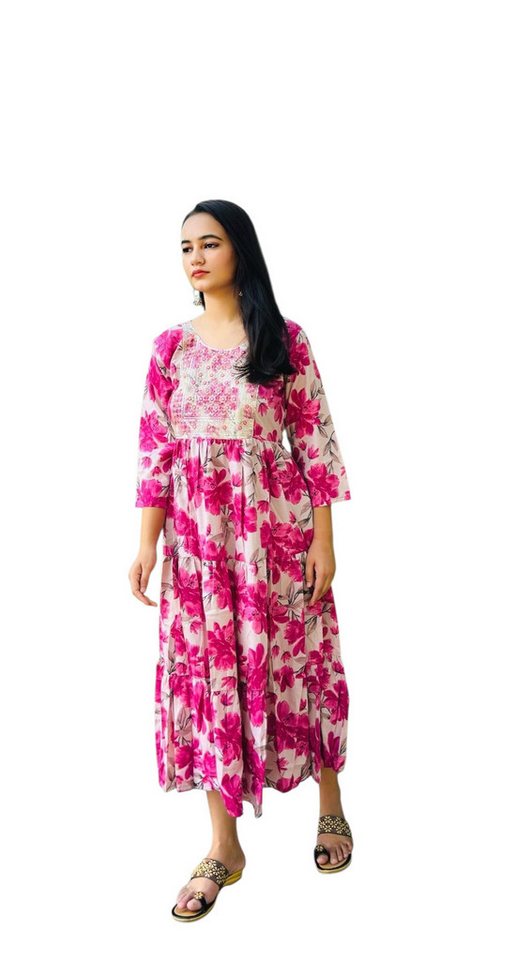PfauGermany Maxikleid Bright Mint Embroidery von PfauGermany