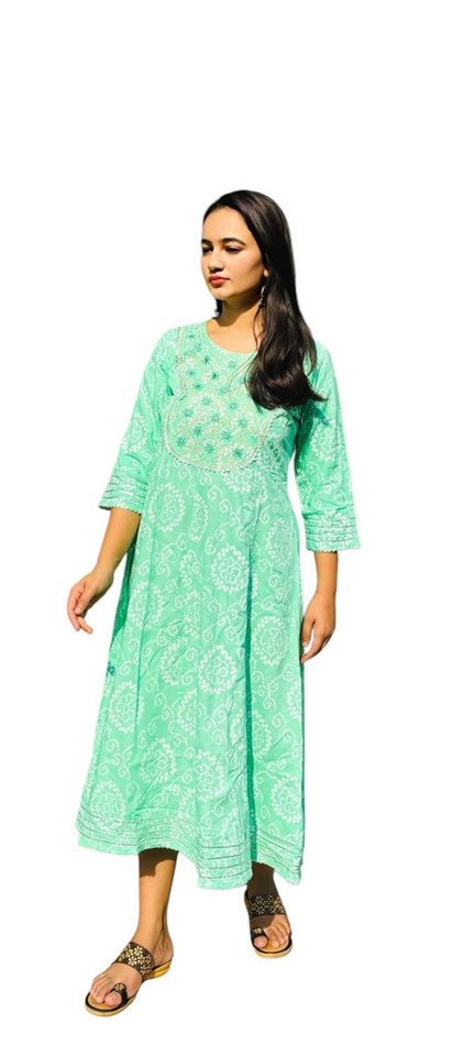 PfauGermany Maxikleid Bright Mint Embroidery von PfauGermany