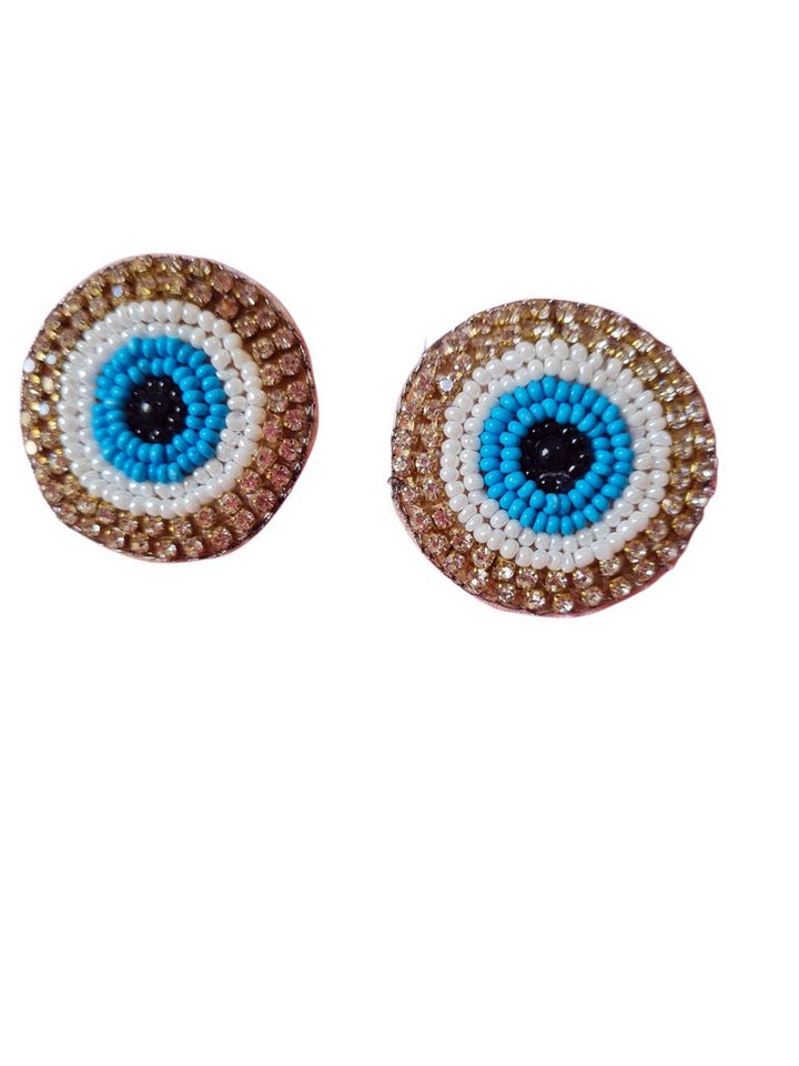 PfauGermany Perlenohrringe NAZAR FUNKY Design von PfauGermany