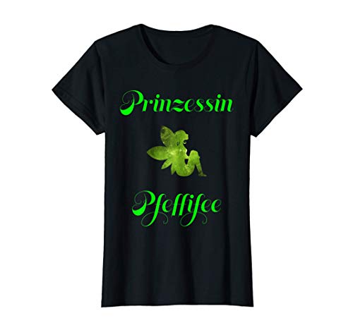 Damen Prinzessin Pfeffi Fee - JGA Schnaps Trinken Party Geschenk T-Shirt von Pfefferminz Likör Alkohol Saufen Party Trinken