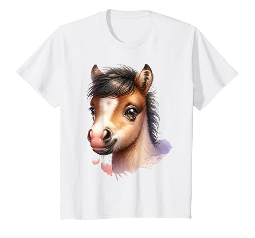Kinder Kawaii Pony Design für Pferde Fans T-Shirt von Pferd Pony Kinder Tiere Reiterhof