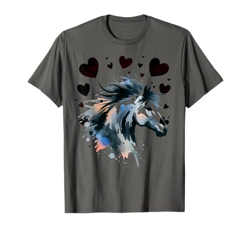 Pferd Pferde Mädchen Herz Herzen Kinder T-Shirt Pferd Pferde Mädchen Herz Herzen Kinder T-Shirt von Pferd Pony Pferde Reiterin Reiter