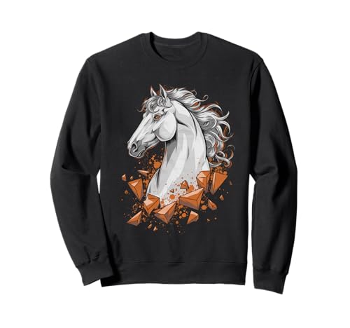 Pferd T -Shirt Männer Frauen Orange Animal School Sport Fan Sweatshirt Pferd T -Shirt Männer Frauen Orange Animal School Sport Fan Sweatshirt von Pferd T -Shirt Männer Frauen Tierschule Sport