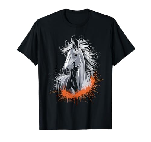 Pferd T -Shirt Männer Frauen Orange Animal School Sport Fan T-Shirt Pferd T -Shirt Männer Frauen Orange Animal School Sport Fan T-Shirt von Pferd T -Shirt Männer Frauen Tierschule Sport