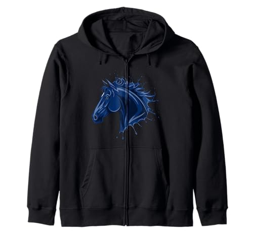 Pferd Tshirt Männer Frauen Blau Animal School Sport Fan Kapuzenjacke Pferd Tshirt Männer Frauen Blau Animal School Sport Fan Kapuzenjacke von Pferd TShirt Männer Frauen Tiere Sport