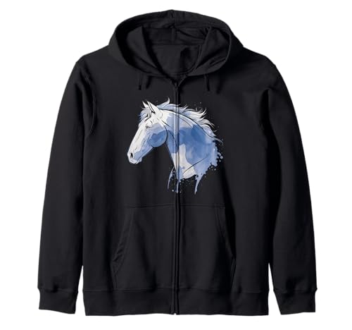 Pferd Tshirt Männer Frauen Blau Animal School Sport Fan Kapuzenjacke Pferd Tshirt Männer Frauen Blau Animal School Sport Fan Kapuzenjacke von Pferd TShirt Männer Frauen Tiere Sport