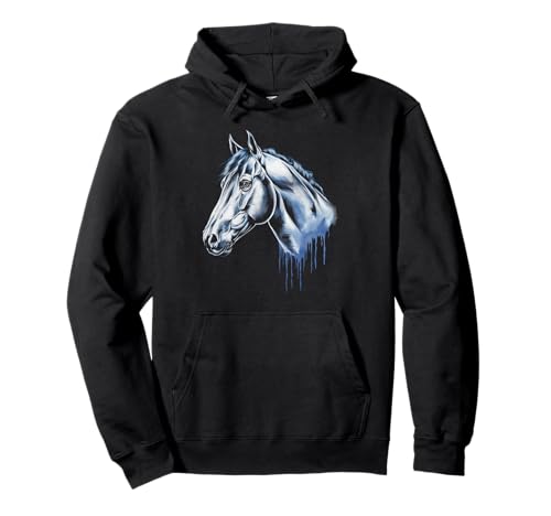Pferd Tshirt Männer Frauen Blau Animal School Sport Fan Pullover Hoodie von Pferd TShirt Männer Frauen Tiere Sport