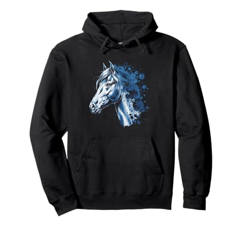 Pferd Tshirt Männer Frauen Blau Animal School Sport Fan Pullover Hoodie von Pferd TShirt Männer Frauen Tiere Sport