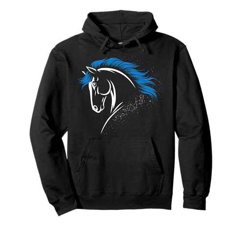 Pferd Tshirt Männer Frauen Blau Animal School Sport Fan Pullover Hoodie von Pferd TShirt Männer Frauen Tiere Sport