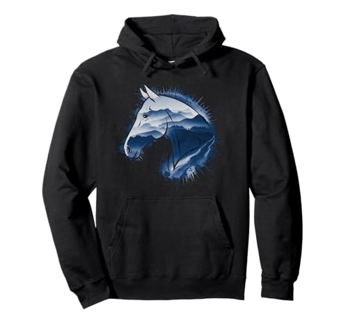 Pferd Tshirt Männer Frauen Blau Animal School Sport Fan Pullover Hoodie von Pferd TShirt Männer Frauen Tiere Sport