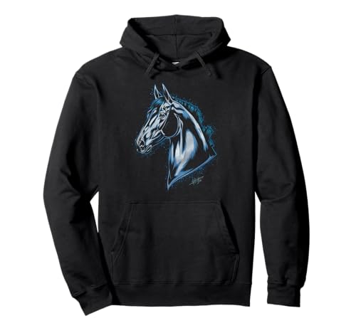 Pferd Tshirt Männer Frauen Blau Animal School Sport Fan Pullover Hoodie von Pferd TShirt Männer Frauen Tiere Sport