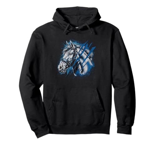 Pferd Tshirt Männer Frauen Blau Animal School Sport Fan Pullover Hoodie Pferd Tshirt Männer Frauen Blau Animal School Sport Fan Pullover Hoodie von Pferd TShirt Männer Frauen Tiere Sport
