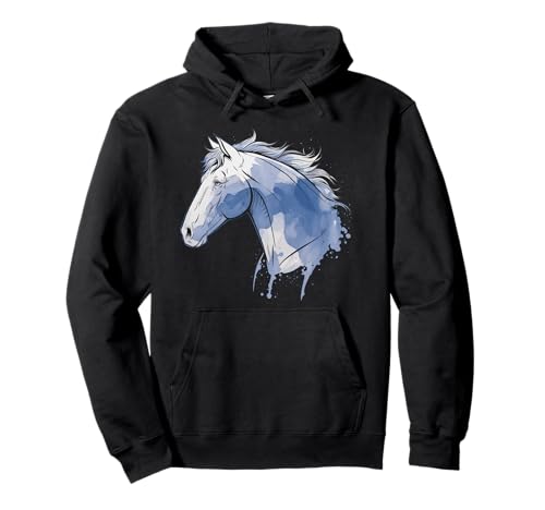 Pferd Tshirt Männer Frauen Blau Animal School Sport Fan Pullover Hoodie von Pferd TShirt Männer Frauen Tiere Sport