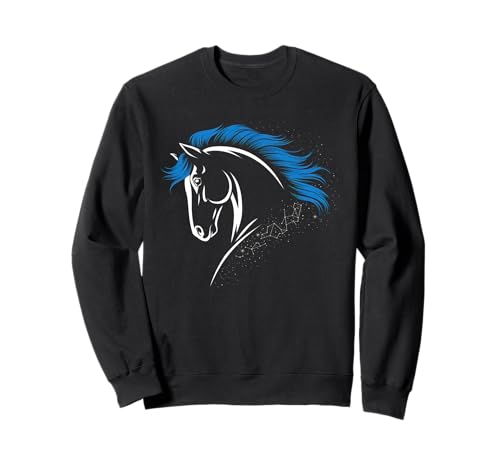 Pferd Tshirt Männer Frauen Blau Animal School Sport Fan Sweatshirt Pferd Tshirt Männer Frauen Blau Animal School Sport Fan Sweatshirt von Pferd TShirt Männer Frauen Tiere Sport
