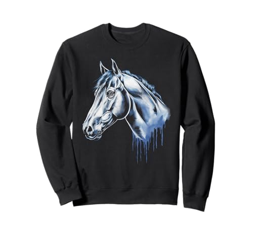 Pferd Tshirt Männer Frauen Blau Animal School Sport Fan Sweatshirt Pferd Tshirt Männer Frauen Blau Animal School Sport Fan Sweatshirt von Pferd TShirt Männer Frauen Tiere Sport