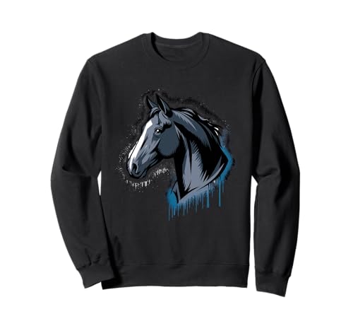 Pferd Tshirt Männer Frauen Blau Animal School Sport Fan Sweatshirt Pferd Tshirt Männer Frauen Blau Animal School Sport Fan Sweatshirt von Pferd TShirt Männer Frauen Tiere Sport