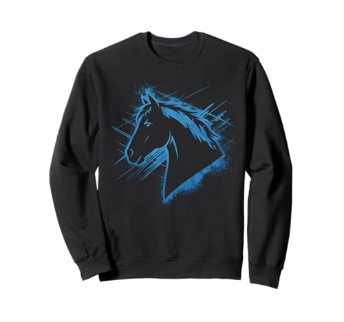 Pferd Tshirt Männer Frauen Blau Animal School Sport Fan Sweatshirt Pferd Tshirt Männer Frauen Blau Animal School Sport Fan Sweatshirt von Pferd TShirt Männer Frauen Tiere Sport